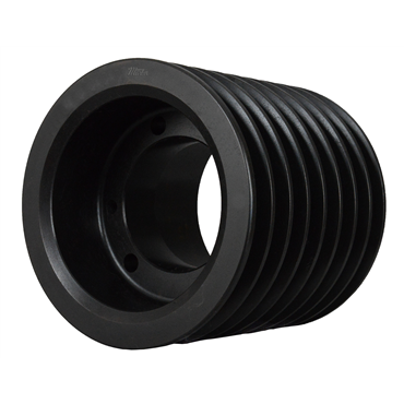 Cast Iron AB Belt Cross 6.15 in OD 8 Grooves Sheave